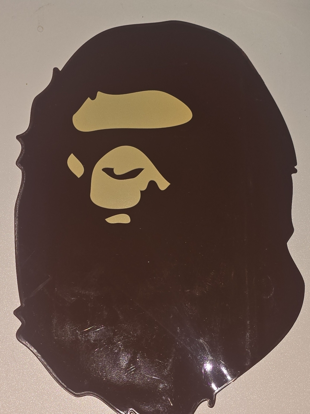 Authentic BAPE Ape Head Logo PVC Plastic Zipper Pouch - Brand New